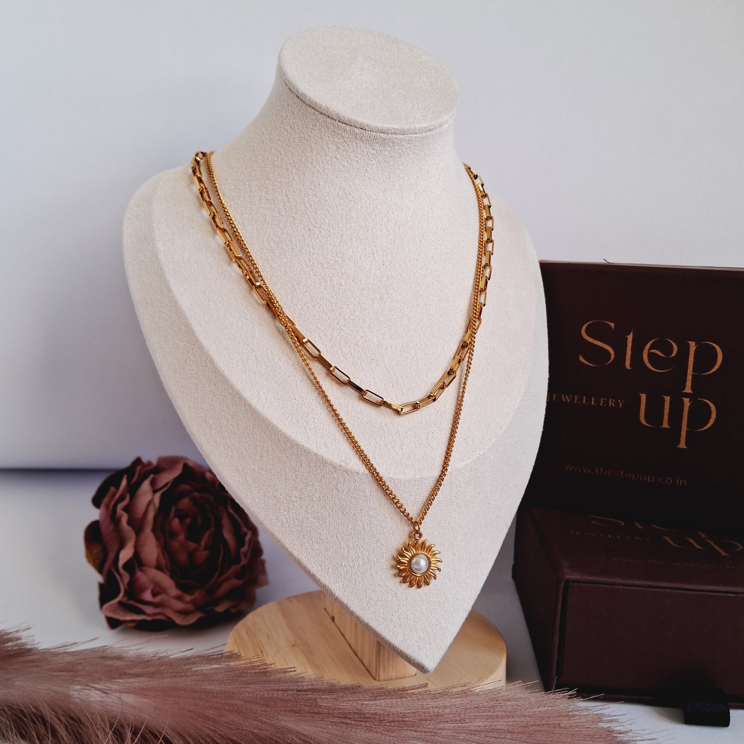 Sunshine double layered necklace-Step - Up