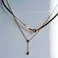 Dual Gleam Double Layer Necklace || 18K Gold-Plated-Step - Up