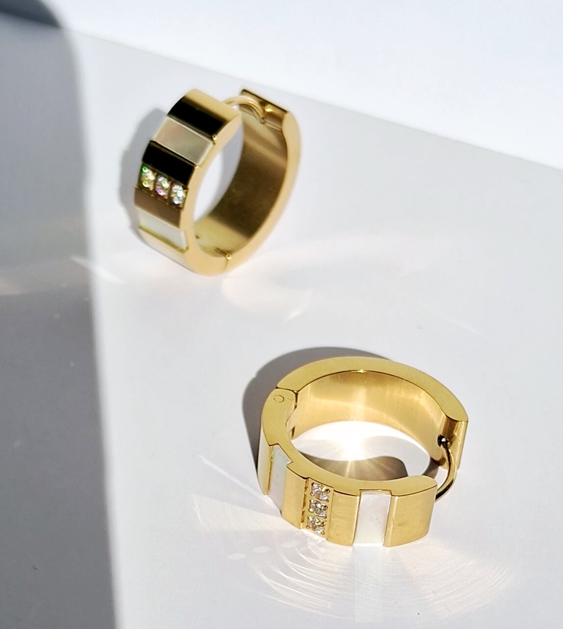 Felicity Earrings || 18K Gold-Plated-Step - Up
