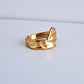 Wrap Around Ring | 18K Gold-Plated-Step - Up