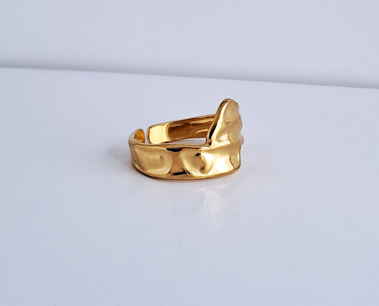 Wrap Around Ring | 18K Gold-Plated-Step - Up