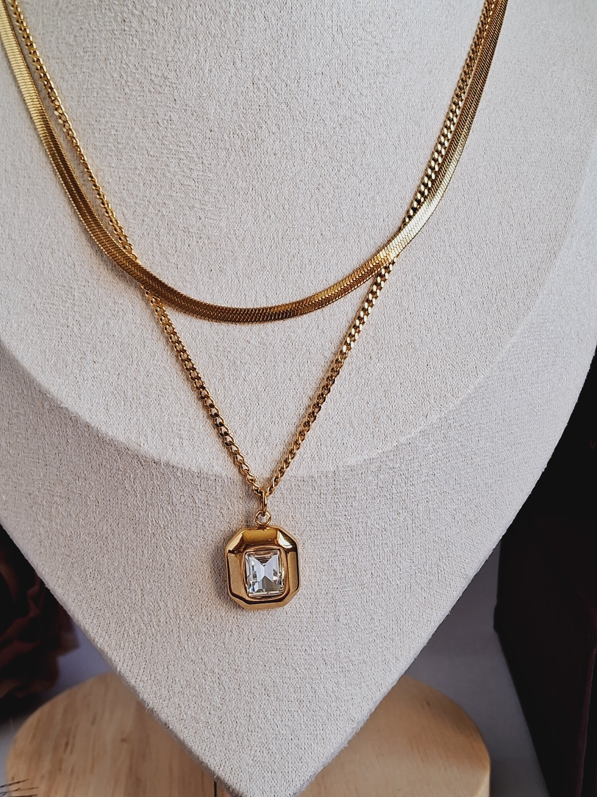 Diana Double layer necklace-Step - Up