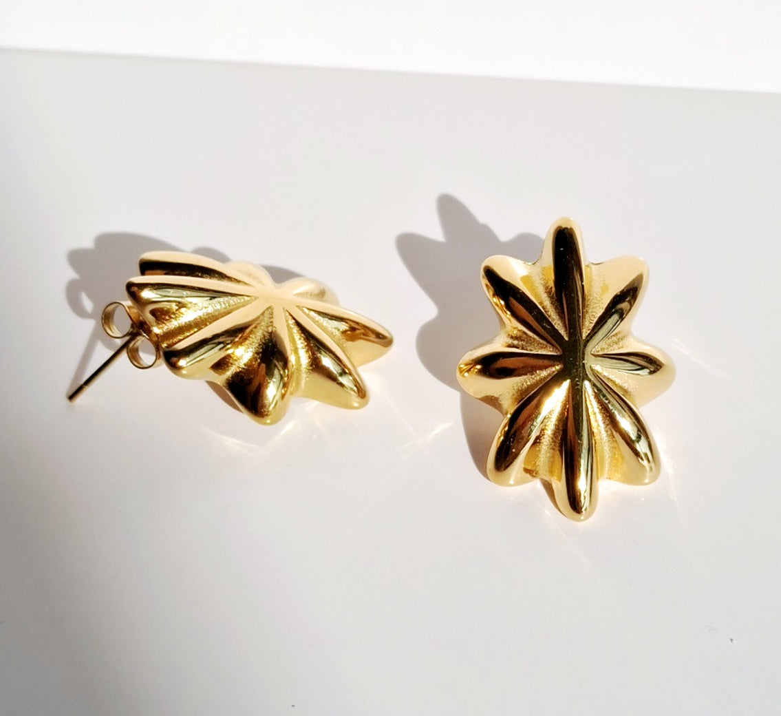 Starlet Earrings || 18K Gold-Plated-Step - Up