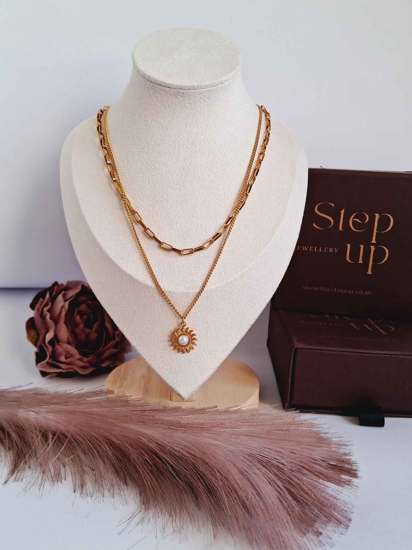 Sunshine double layered necklace-Step - Up