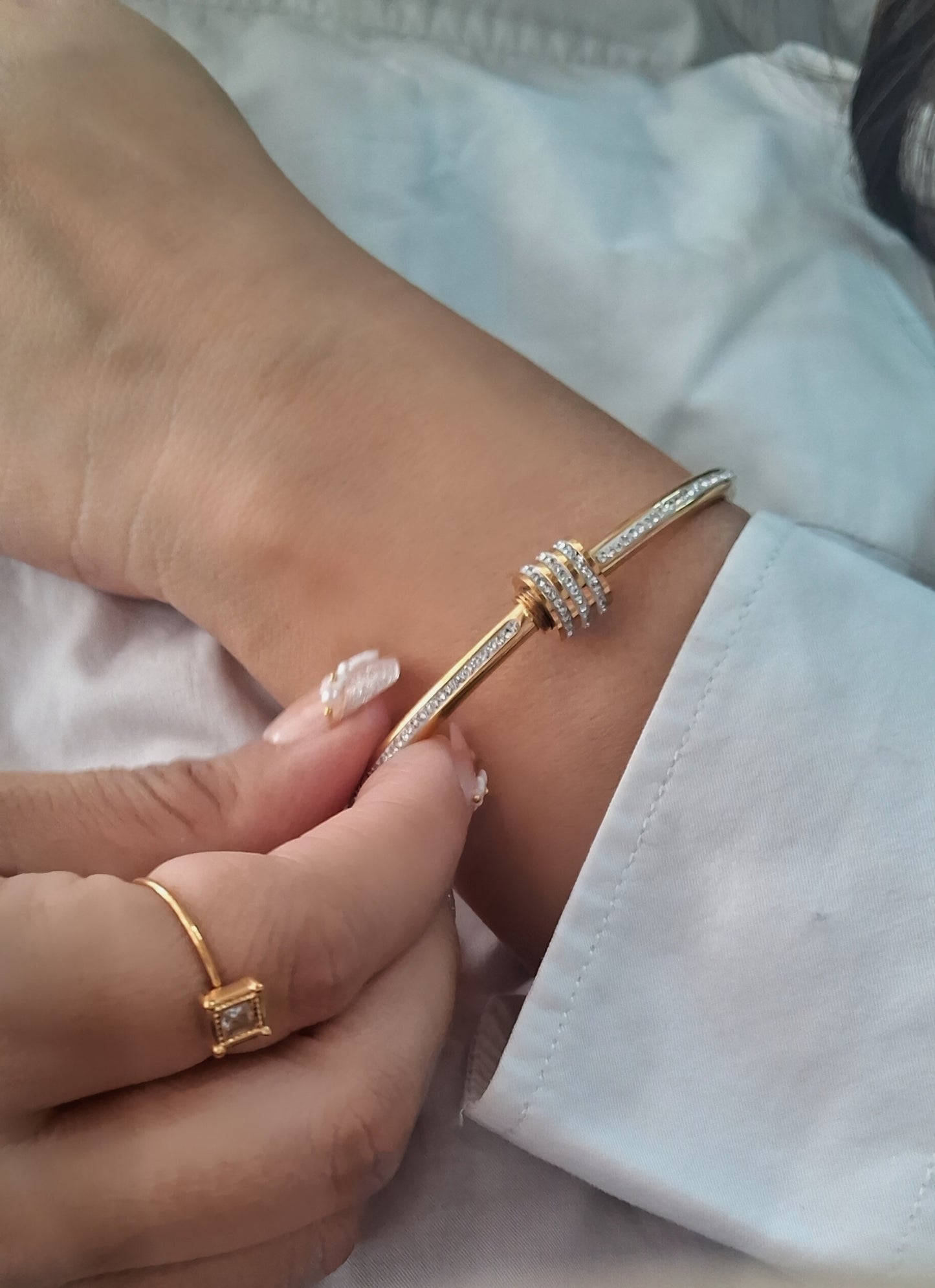 Starlet Cuff Bracelet || 18K Gold-Plated waterproof-Step - Up