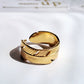 Leafy Ring || 18K Gold-Plated-Step - Up
