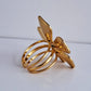 Showstopper Flower Adjustable Ring | 18K Gold-Plated-Step - Up