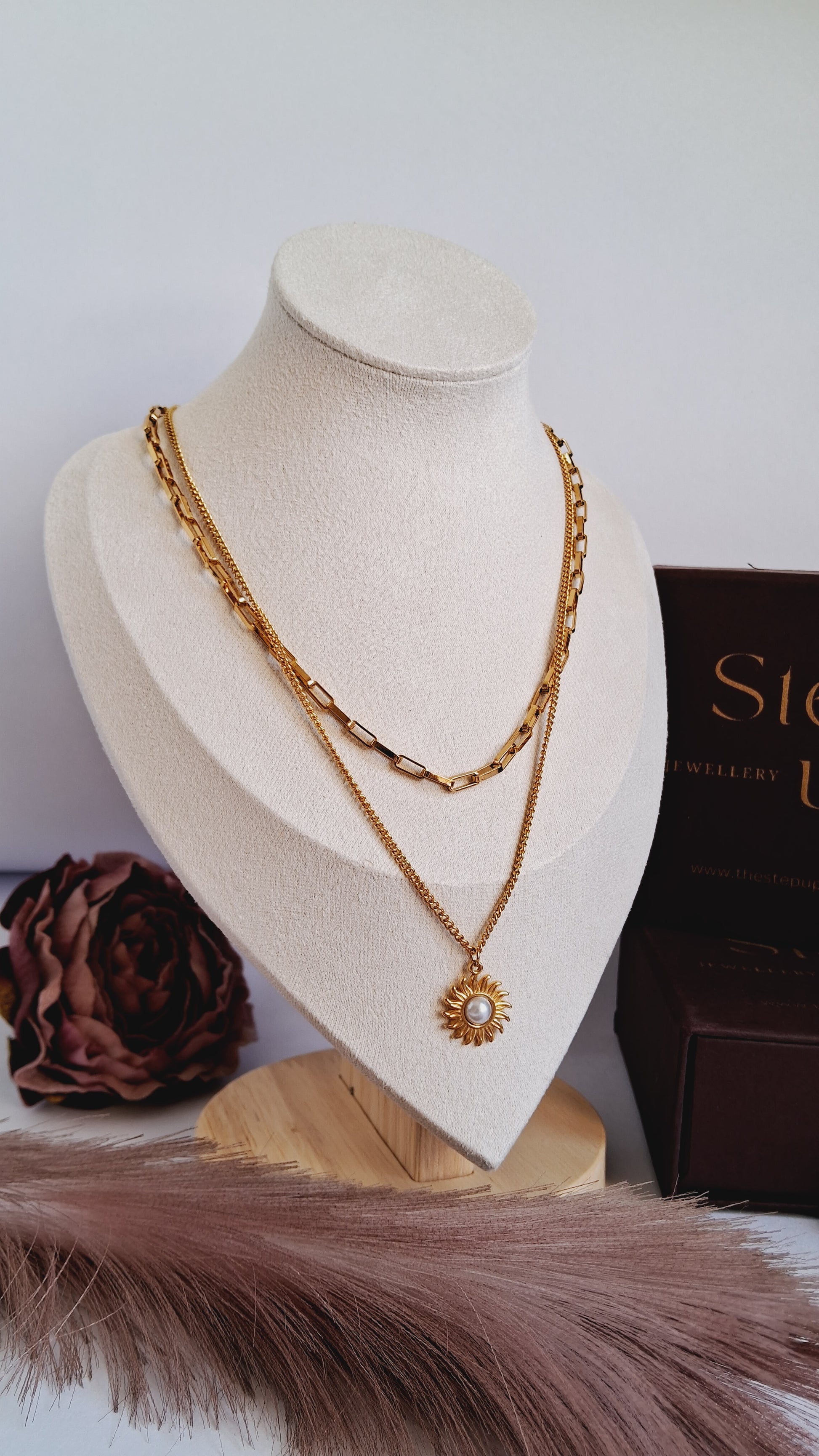 Sunshine double layered necklace-Step - Up