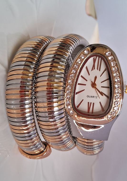 Step Up Serpent Watch ( dual tone)