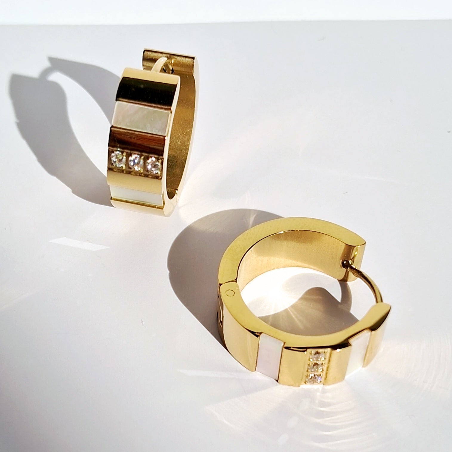 Felicity Earrings || 18K Gold-Plated-Step - Up
