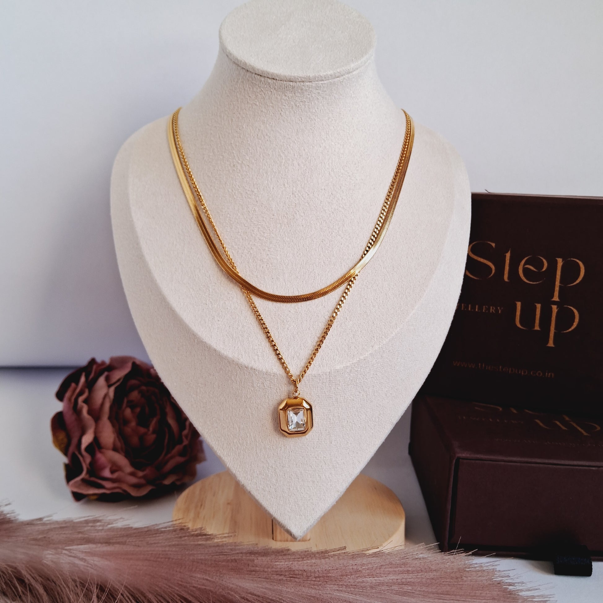 Diana Double layer necklace-Step - Up