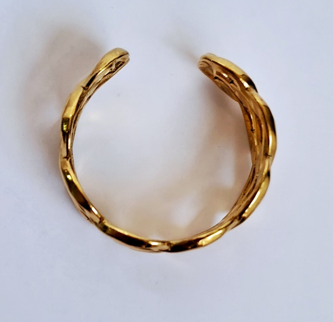 Vera Adjustable Ring | 18K Gold Plated-Step - Up