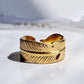 Leafy Ring || 18K Gold-Plated-Step - Up