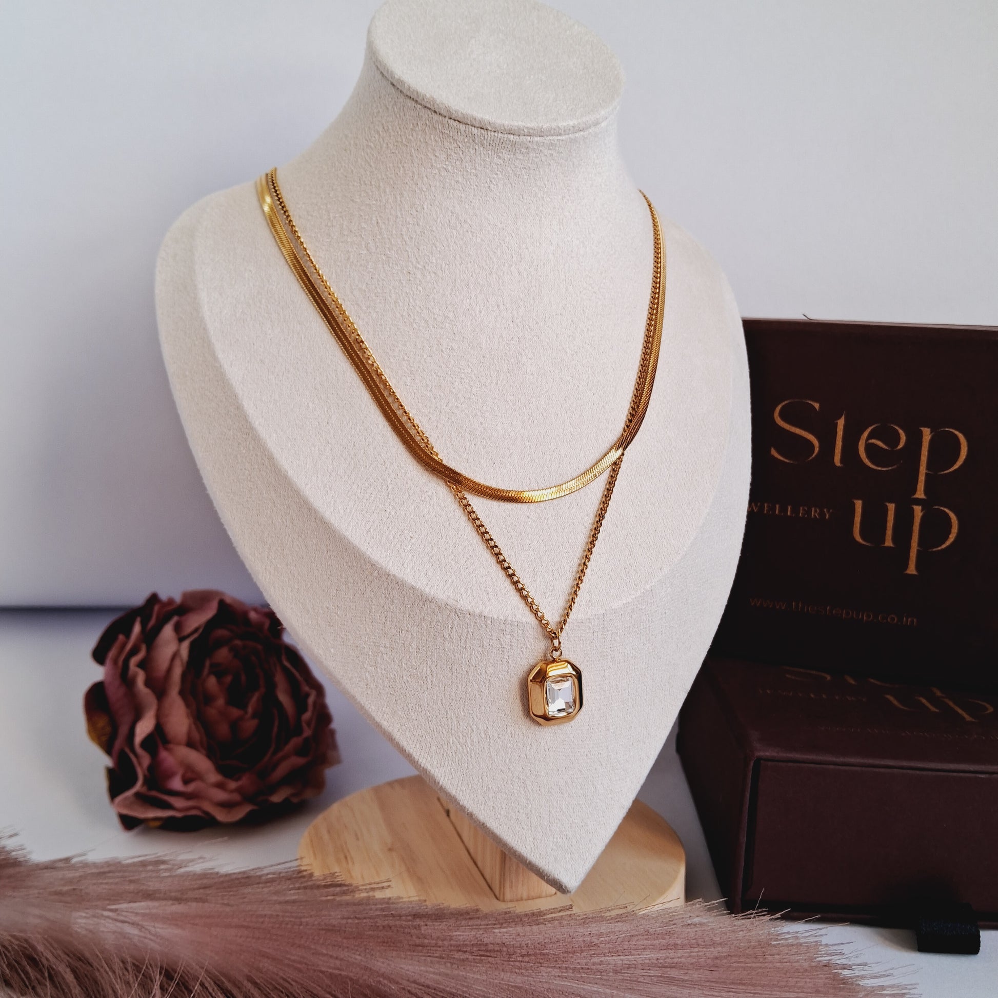 Diana Double layer necklace-Step - Up