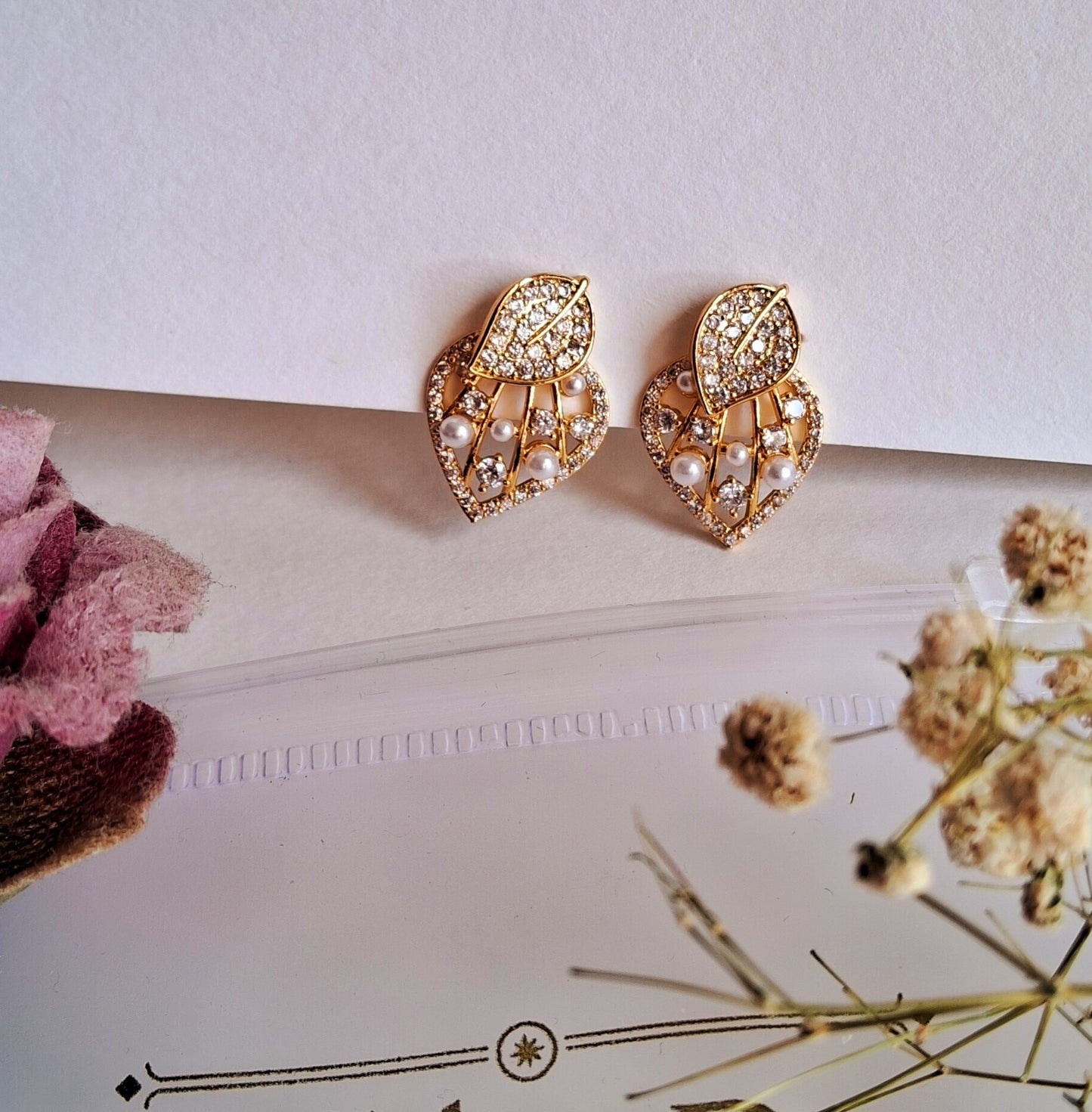 Tulip two-in-one earrings || 18k-Gold Plated Waterproof-Step - Up