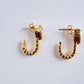 18K gold-plated hypoallergenic anti-tarnish earrings for women.