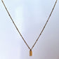 Golden Block Necklace | 18K Gold-Plated-Step - Up