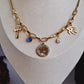 Evil eye charm necklace-Step - Up