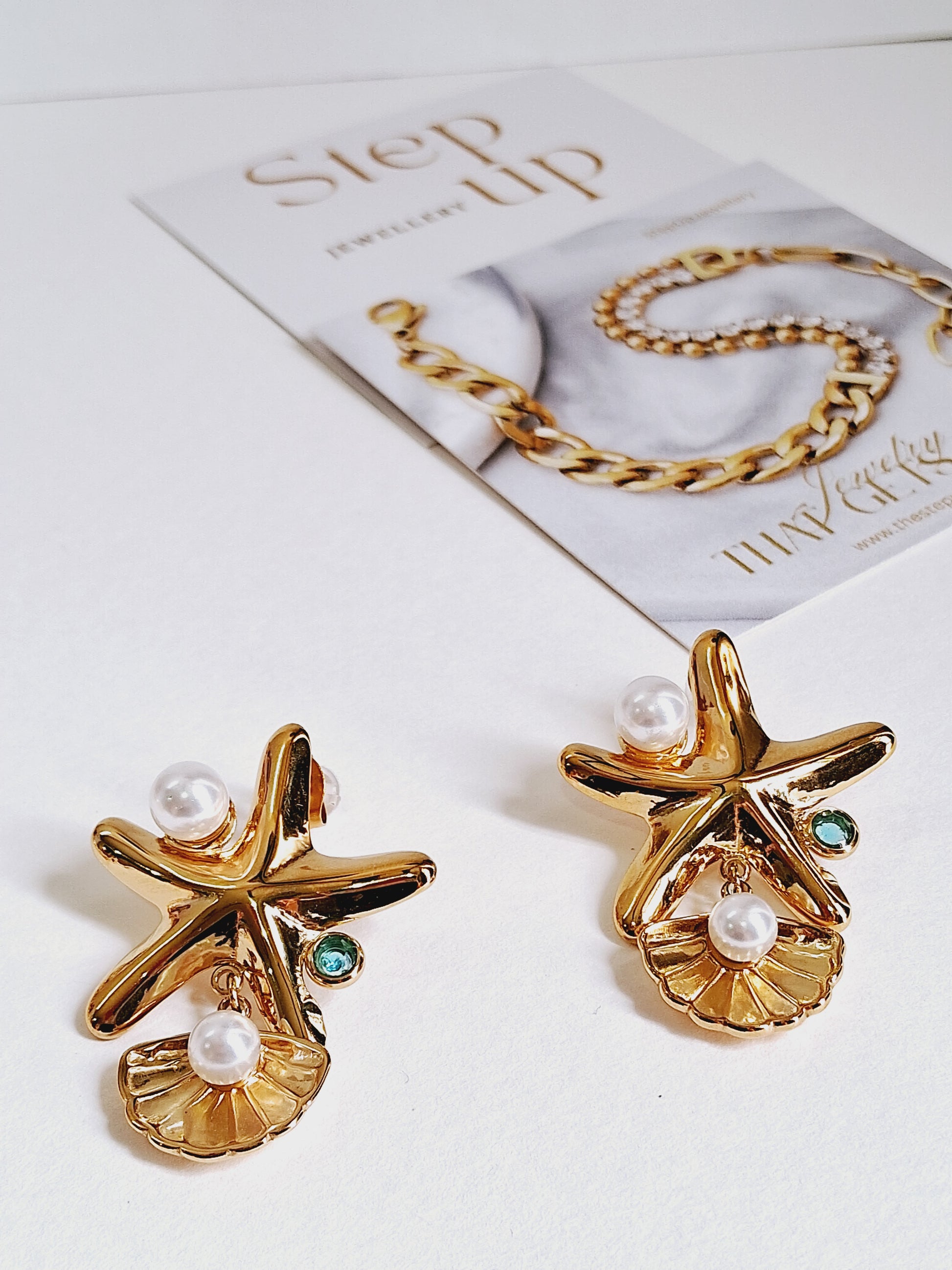 Coral Earrings-Step - Up