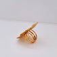 Flower Statement Ring | 18K Gold-Plated-Step - Up