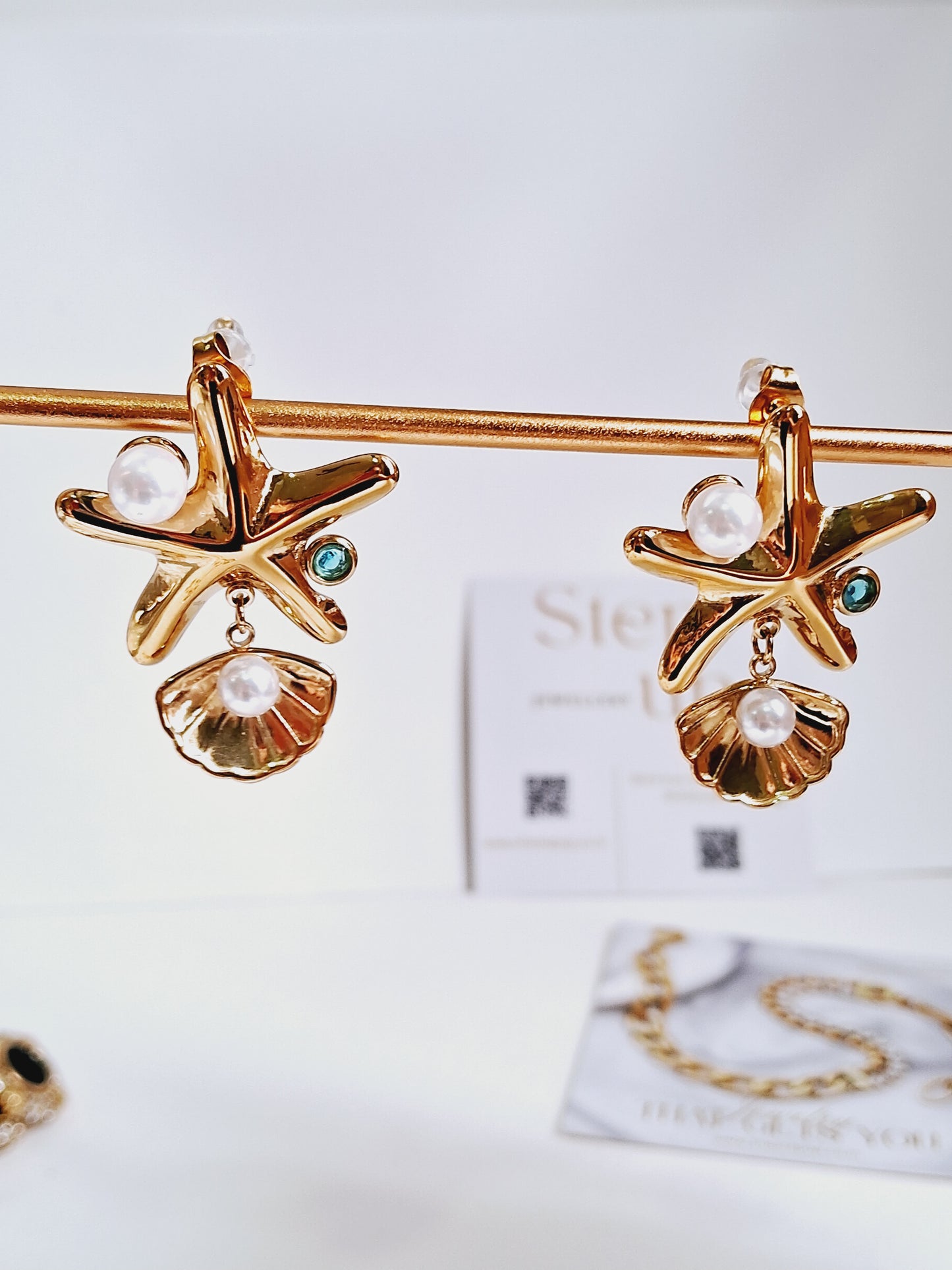 Coral Earrings-Step - Up