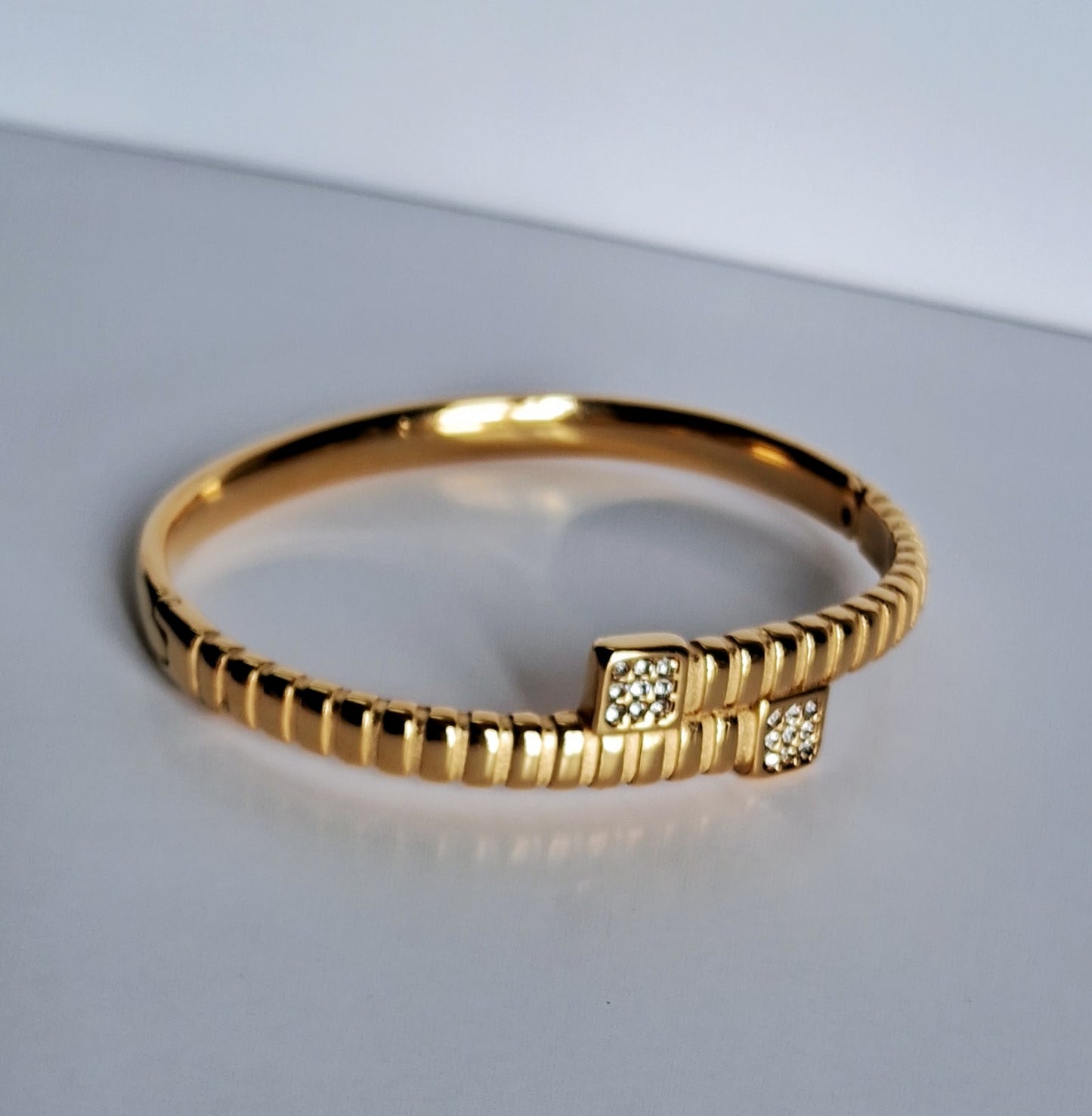 Starlight Cuff Bracelet | 18K Gold Plated-Step - Up