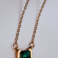 Emerald Necklace | 18K Gold Plated-Step - Up