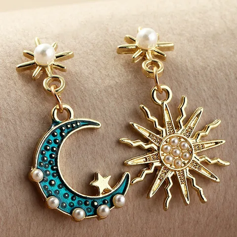 Sun-Moon Earrings