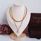 Luna double layer necklace-Step - Up