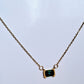 Emerald Necklace | 18K Gold Plated-Step - Up