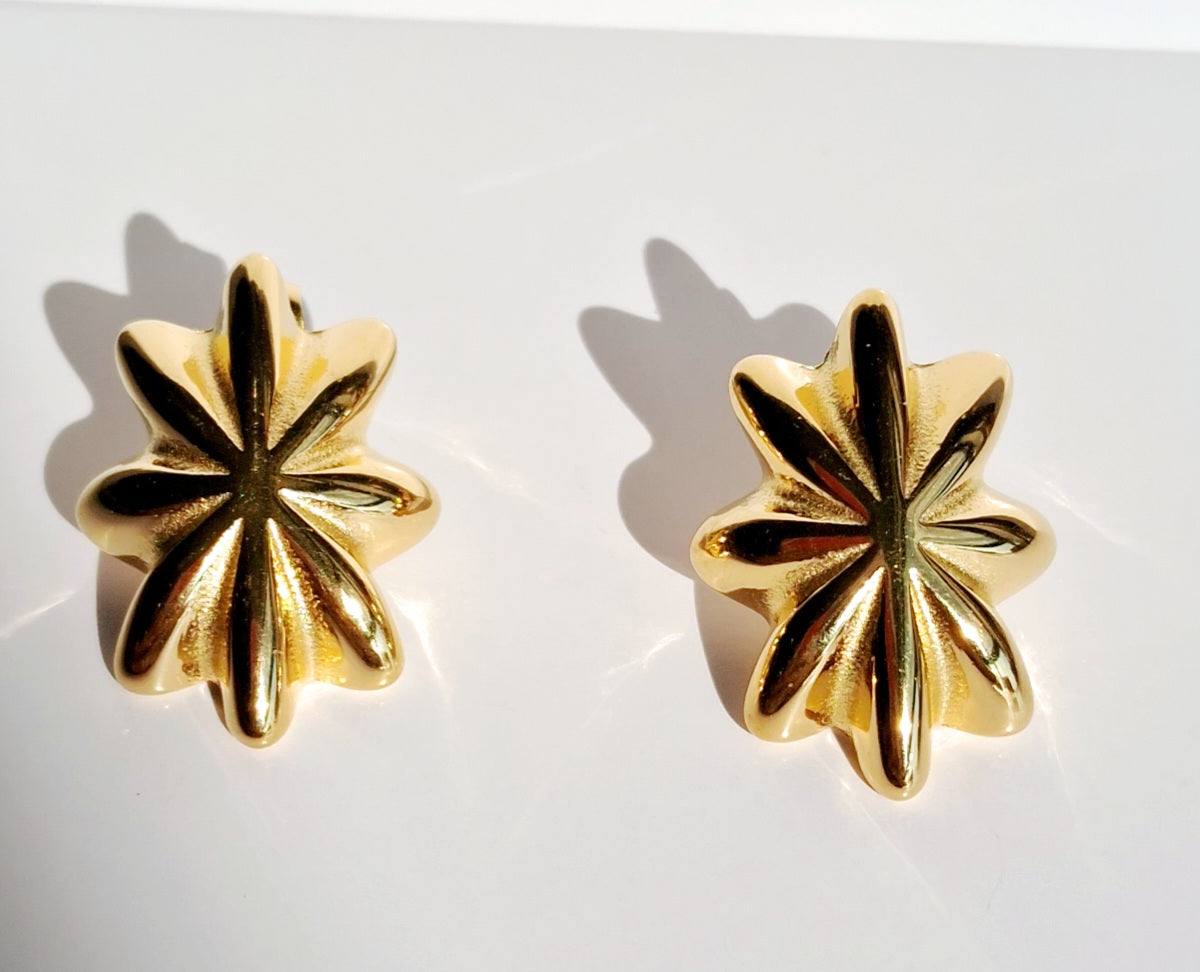 Starlet Earrings || 18K Gold-Plated-Step - Up