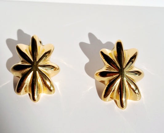 Starlet Earrings || 18K Gold-Plated-Step - Up